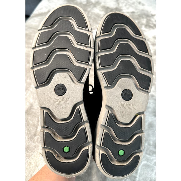 Timberland Black Nubuck Leather Snakeskin Accent Sensorflex Boots Womens 7.5 - Picture 5 of 11